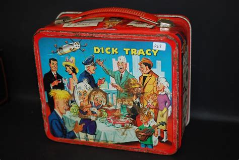 dick tracy metal lunch box|1967 Dick Tracy Lunch Box .